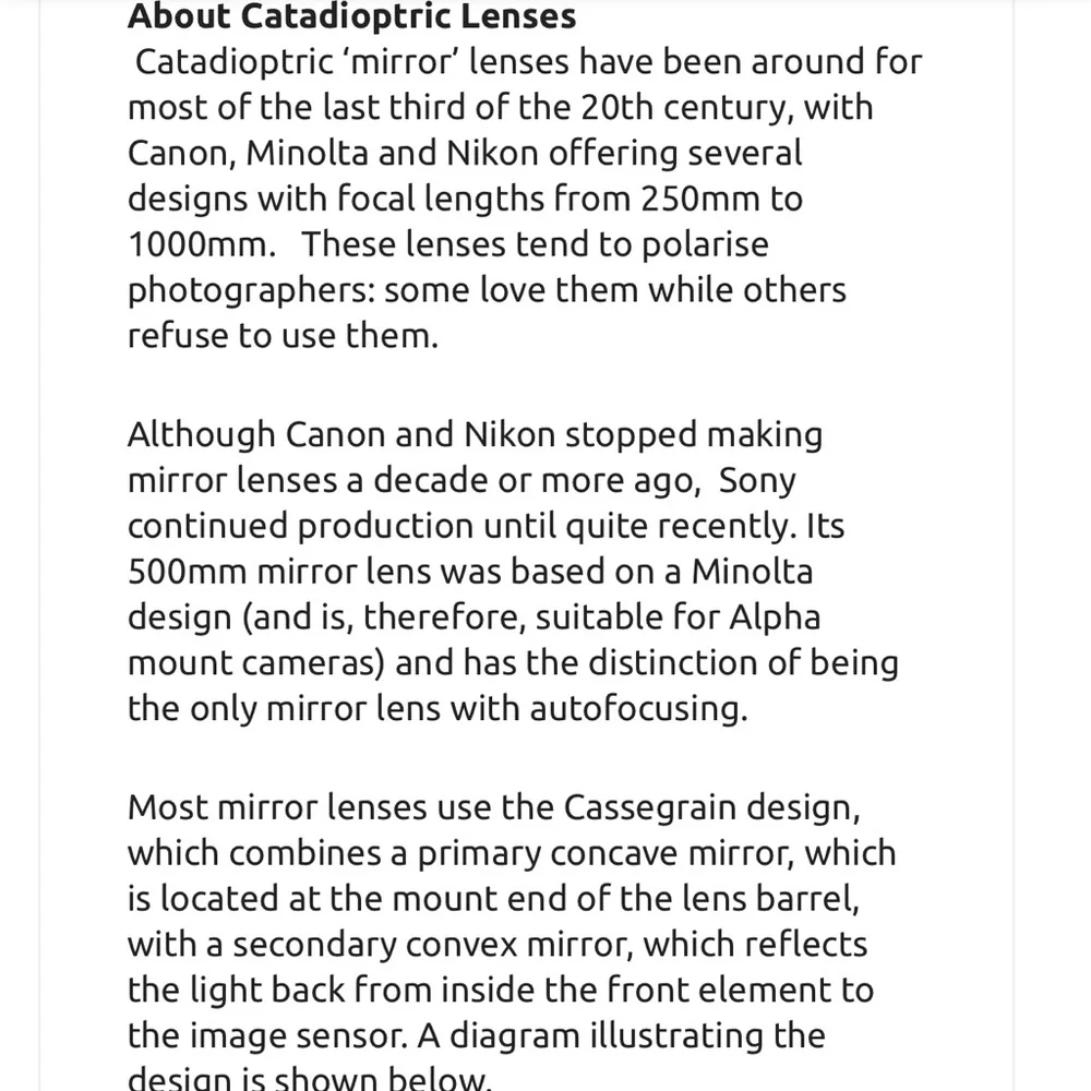 Samyang Reflex f/6.3 300mm ED UMC CS EFm canon mount.